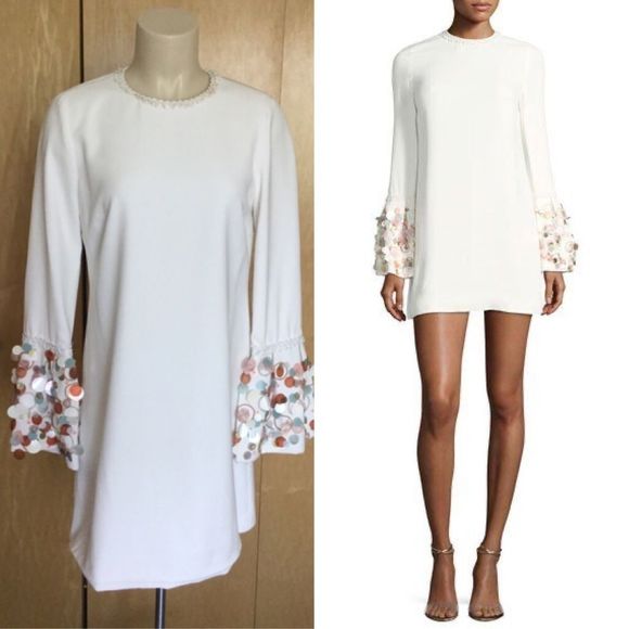 Alexis Bettina Embellished A-Line Crepe Dress - Picture 3 of 9